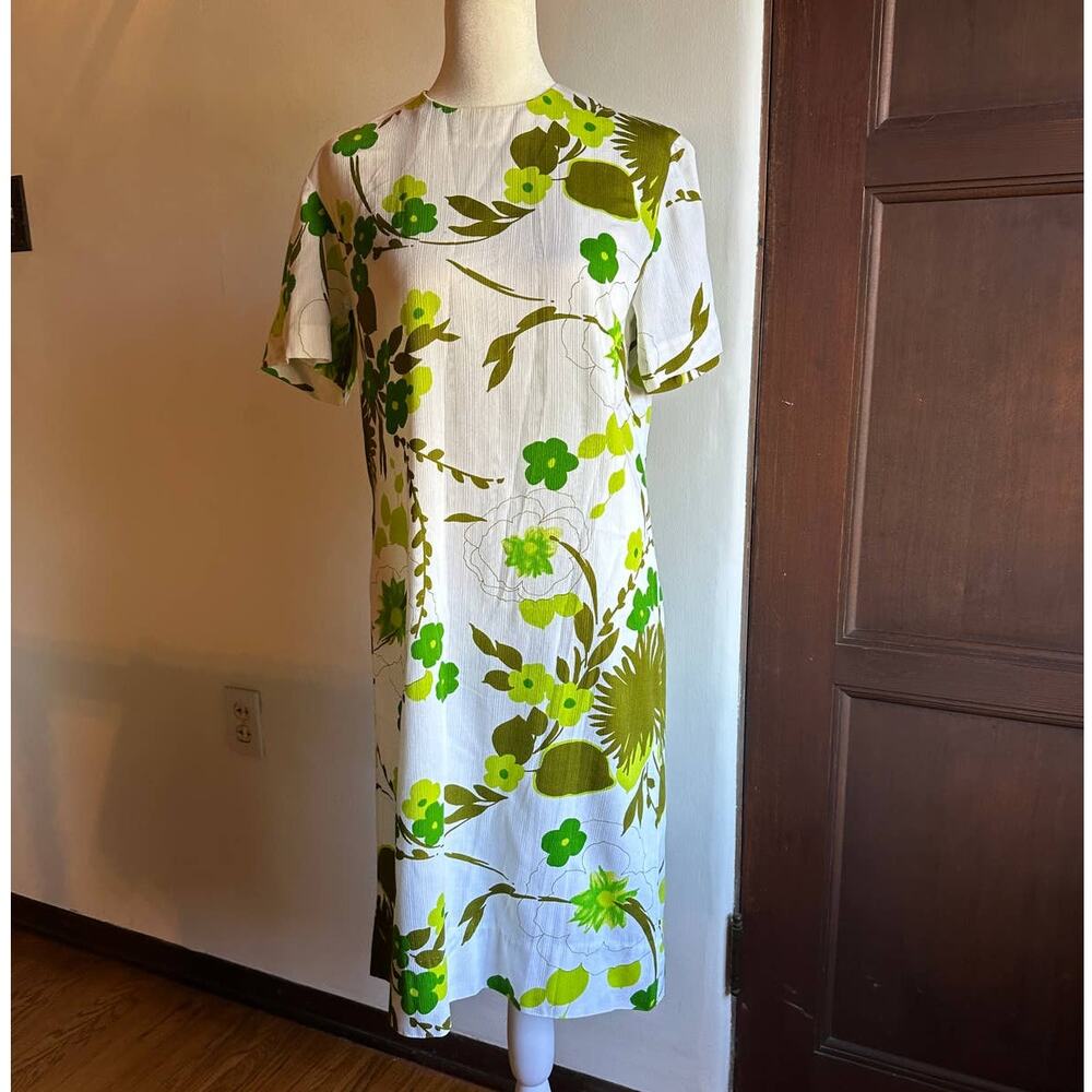 Vintage Handmade Shift Dress - US Size 10-12 - Mid Mod, Pool Dress, House Dress